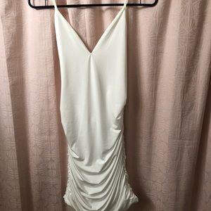 White bodycon dress